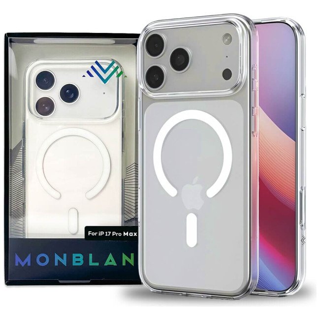 Чохол-накладка Monblan for iPhone 17 Pro Magnetic Crystal Series (Transparent)