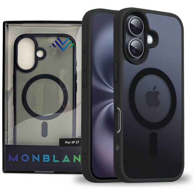 Чохол-накладка Monblan для iPhone 17 Magnetic Matte Series (Black)