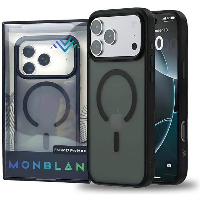 Чохол-накладка Monblan for iPhone 17 Pro Magnetic Matte Series (Black)