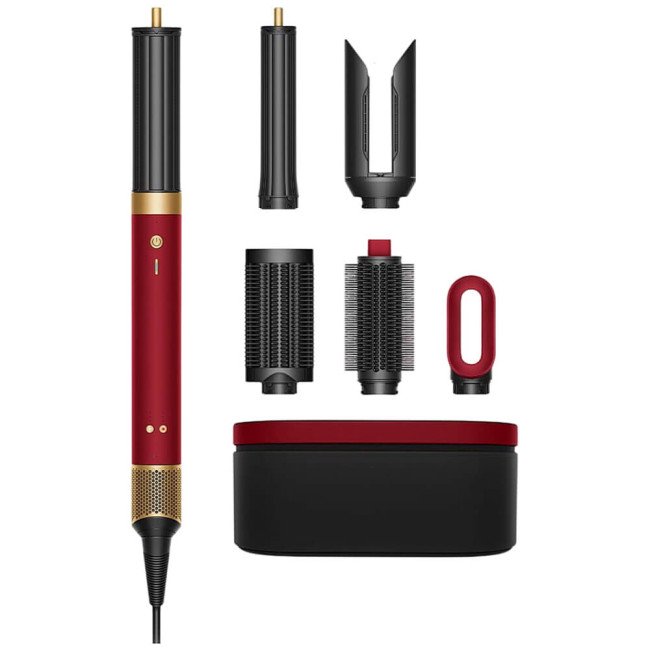Мультистайлер Dyson Airwrap Coanda 2x Multi Hair Styler Straight+Wavy Red Velvet/Gold (176955-01) ГАРАНТІЯ 3 міс.