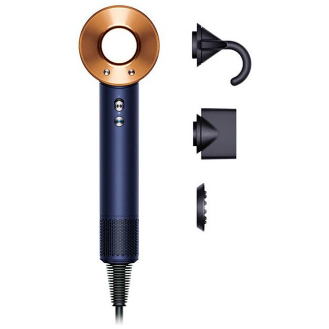 Фен Dyson HD07 Supersonic Straight+Wavy Prussian Blue/Rich Copper (113277-01) ГАРАНТІЯ 12 міс.