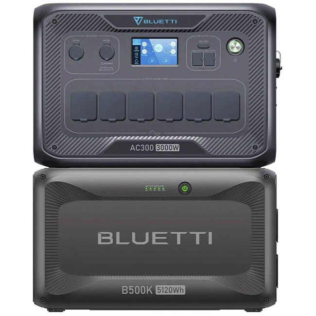 Комплект зарядної станції BLUETTI AC300 + battery module B500K