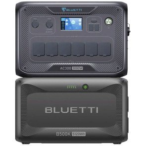 Комплект зарядної станції BLUETTI AC300 + battery module B500K