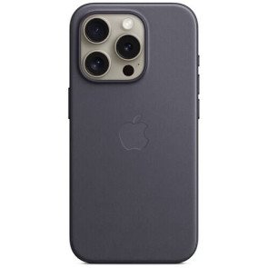 Чохол-накладка Apple iPhone 15 Pro FineWoven Case with MagSafe Black (MT4H3)