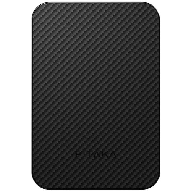 Зовнішній акумулятор Pitaka Aramid Fiber Magnetic Power Bank Qi2 5000mAh Twill Black/Grey (PBQ2401)