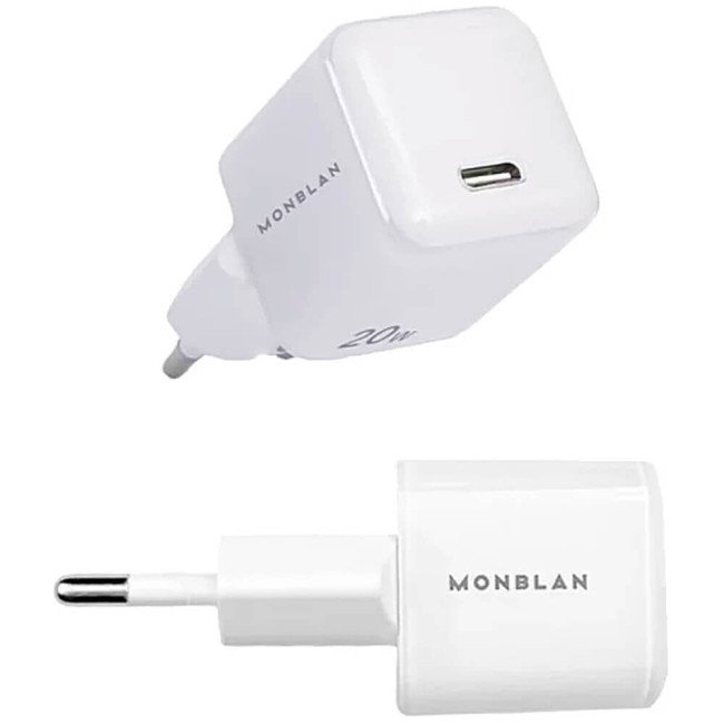 Мережевий зарядний пристрій Monblan 20W USB-C Nano Series White