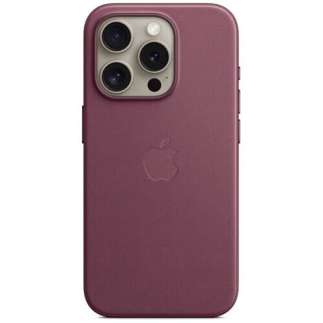 Чохол-накладка Apple iPhone 15 Pro FineWoven Case with MagSafe Mulberry (MT4L3)