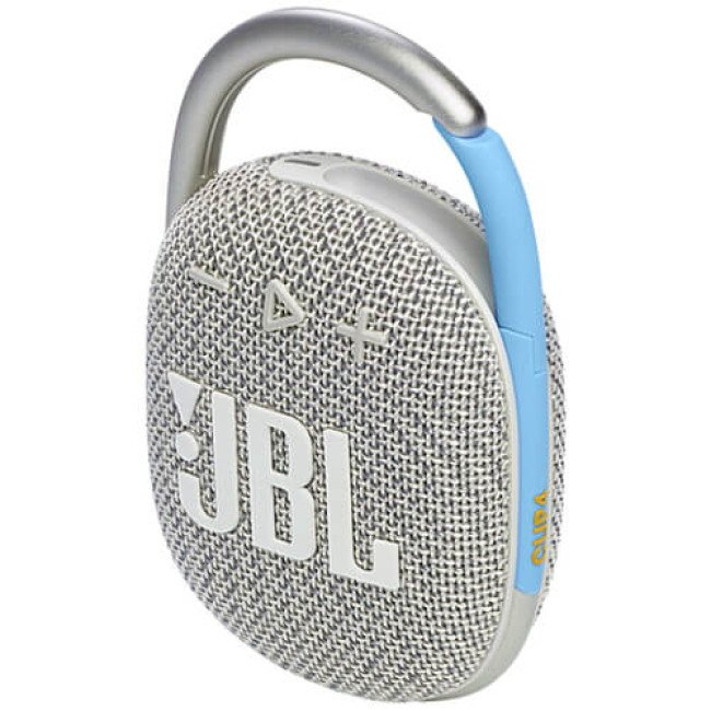 Портативна акустика JBL Clip 4 Eco White (JBLCLIP4ECOWHT)