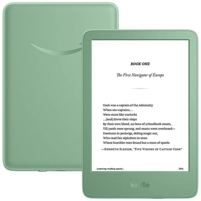 Електронна книга з підсвічуванням Amazon Kindle 11th Gen. 2024 16Gb Matcha